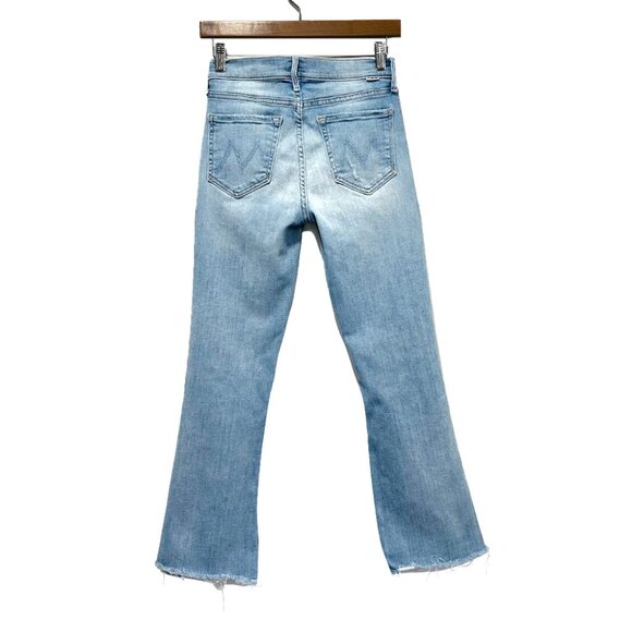 Mother Denim The Outsider Ankle Chew Mid-Rise Jeans, Poisoned Petals, 26 - Picture 5 of 8